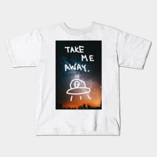 Take me away ufo lost Cadets merch Kids T-Shirt